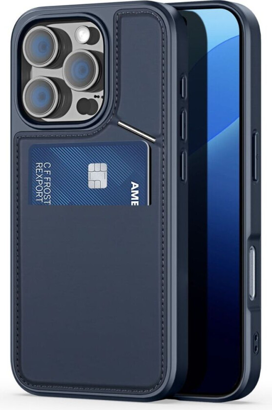 DUX DUCIS iPhone 16 Pro Max Deksel med kortspor - Blå