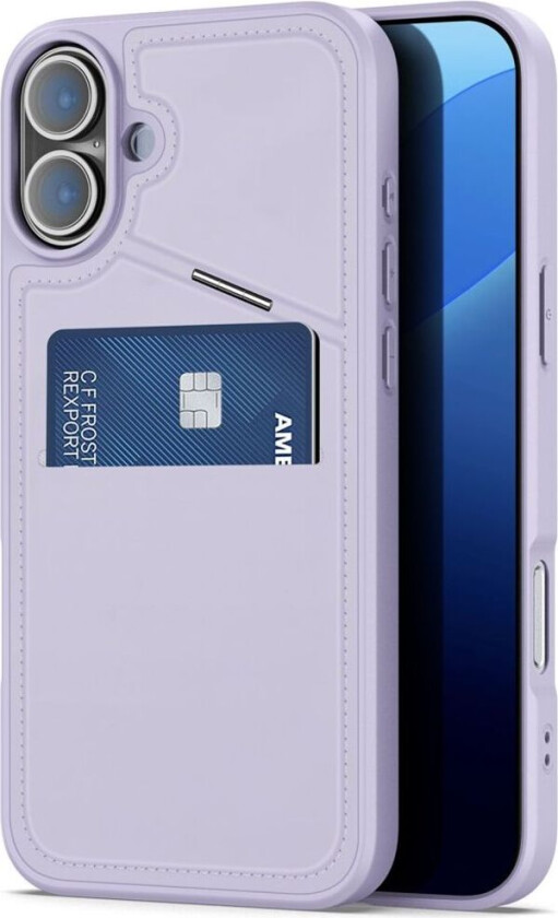 DUX DUCIS iPhone 16 Deksel med kortspor - Lilla