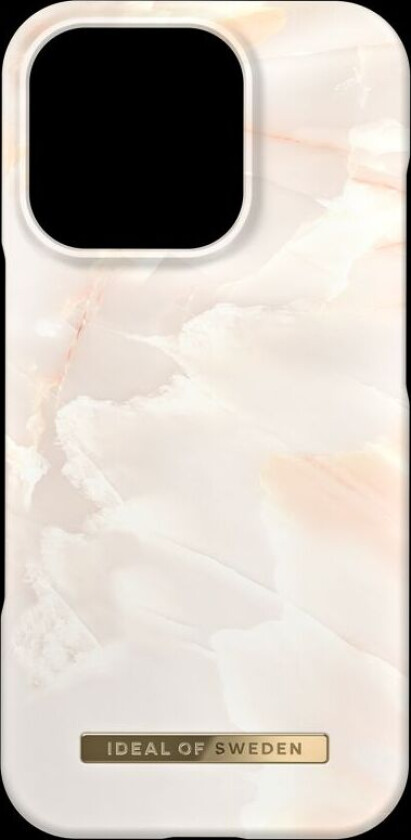 Ideal of Sweden iPhone 16 Pro Fashion deksel - Rose Pearl Marble