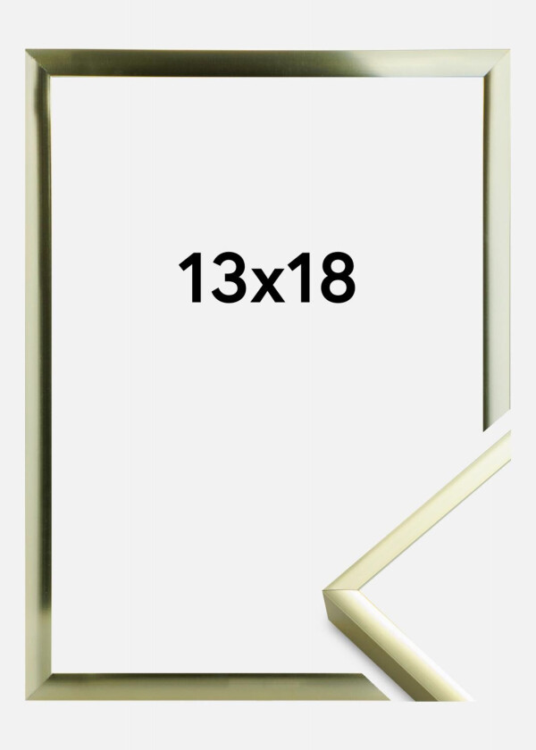 Ramme Poster Aluminum Gold 13x18 Cm