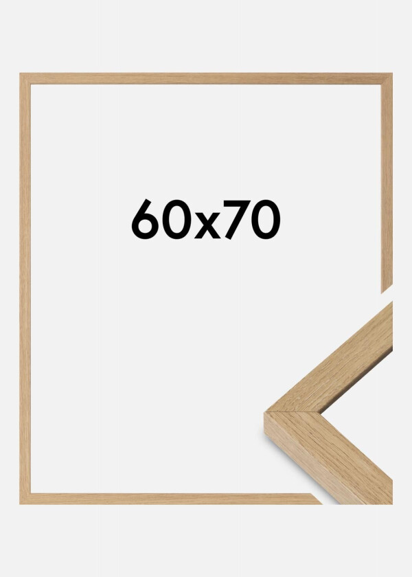 Ramme Hermes Akrylglass Natural Oak 60x70 Cm