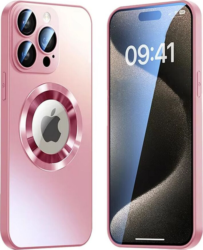 Magnetisk Deksel iPhone 16 Pro Max Deksel med linsebeskyttelse - Rosa