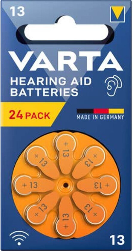 VARTA høreapparatbatterier 13 stk., 24 stk