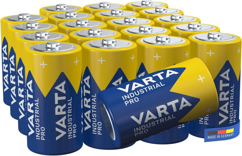 VARTA Industrial Pro C-batterier, 20-pakning