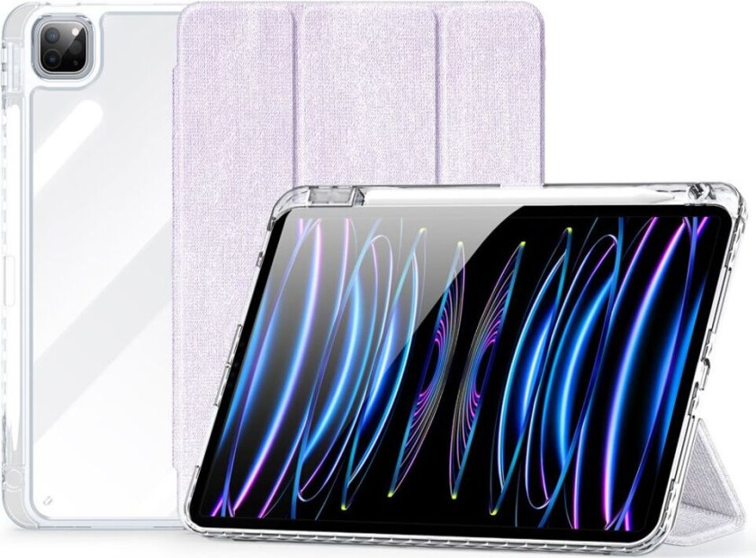 DUX DUCIS Unid Series iPad Pro 11" 2024 Etui med automatisk vekking / dvale - gjennomsiktig / lilla