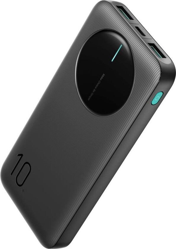 Joyroom 10000mAh LED Powerbank 2.4A USB-C & USB-A - Svart