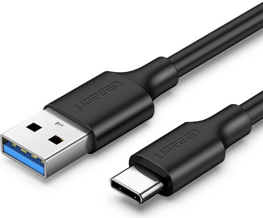 USB-A 3.0 til USB-C-kabel 3A, 1m - Sort