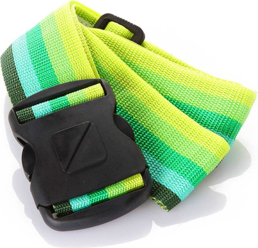 bagasjestropp 5cm x 200cm + navnelapp - Blå/grønn