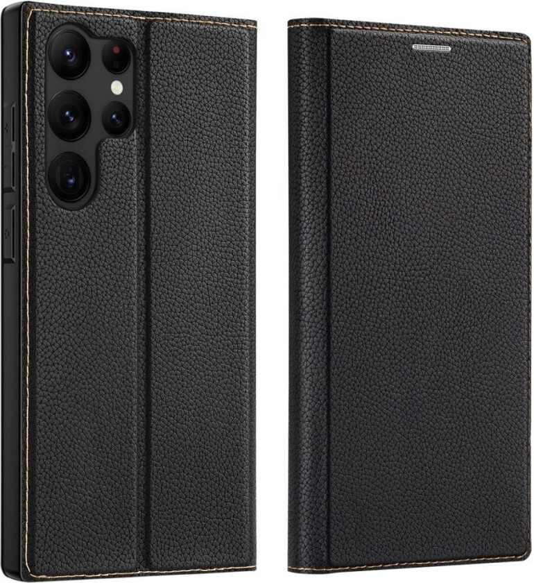 Samsung Galaxy S23 Ultra Deksel med kortholder - Sort