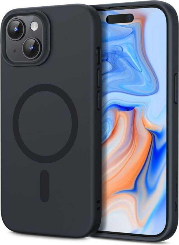 iPhone 15 Plus-deksel Halolock Magsafe - Svart