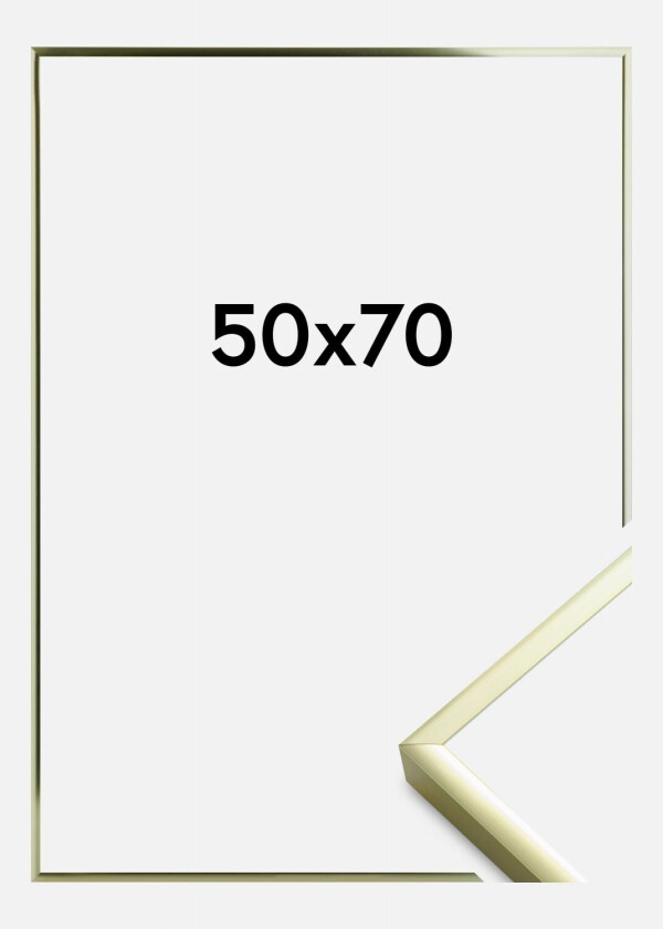 Ramme Poster Aluminum Gold 50x70 Cm