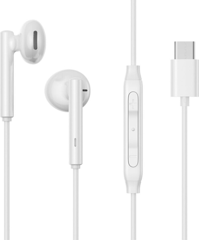 USB-C Series Half In-Ear Kablede hodetelefoner - Hvit