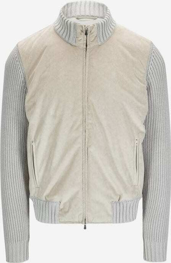 Full Zip Alcantara - Beige Beige 50