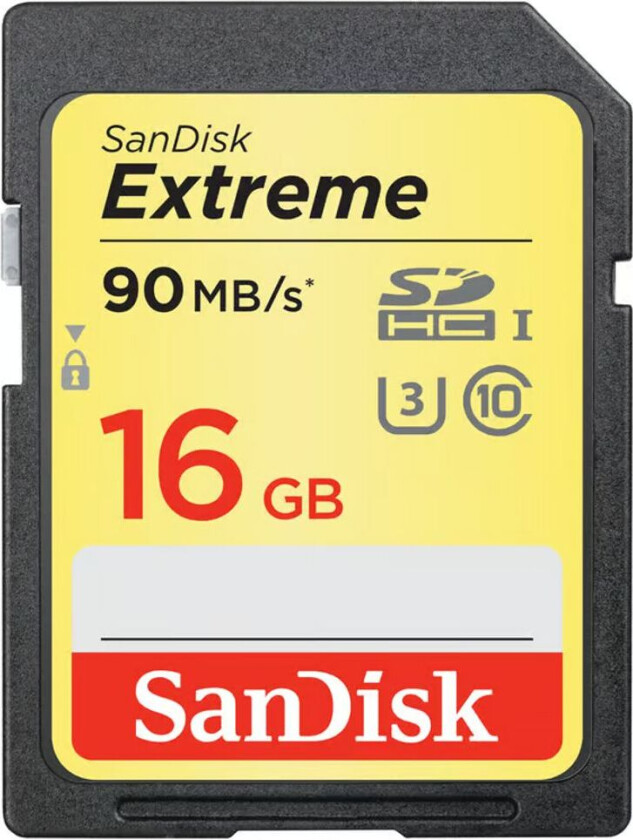 SanDisk Extreme Minnekort SDHC 16G