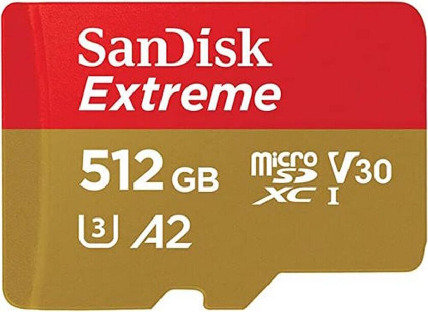 SanDisk Minnekort Micro SDXC Extreme 512G utan Adapter