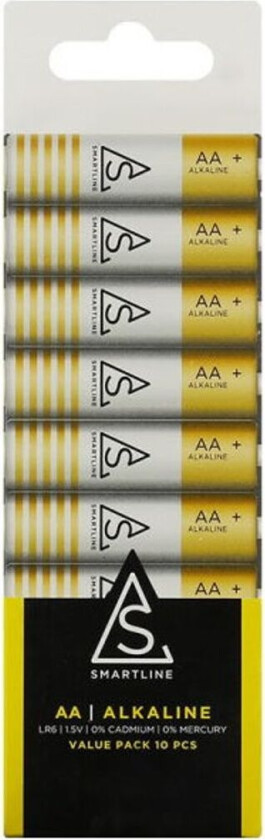AA LR6 Smartline Alkalisk 10-pakning
