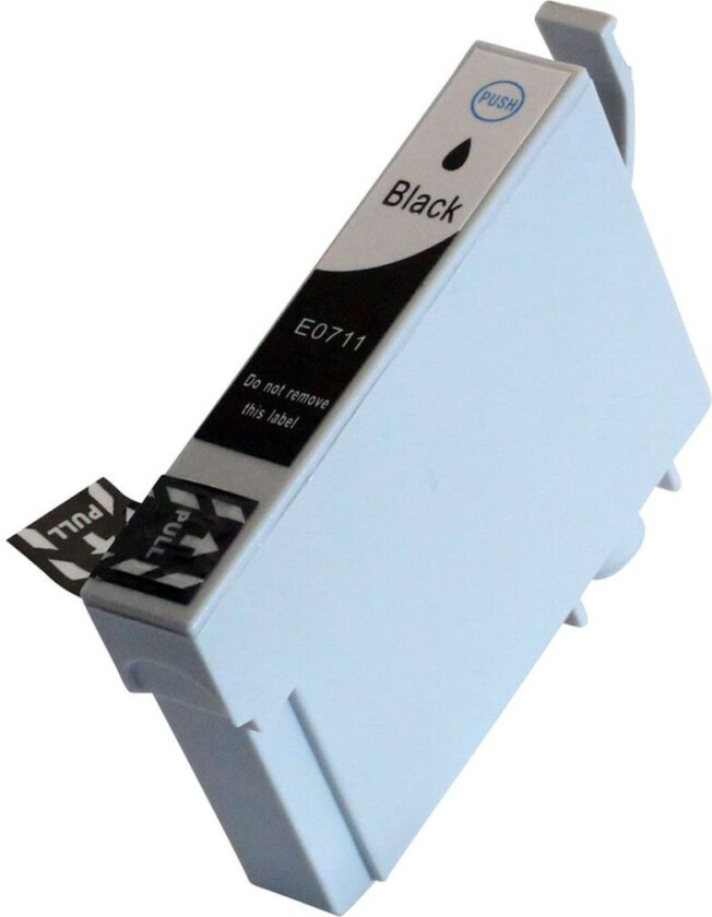Kompatibel med T0711 Blekkpatron svart for Epson