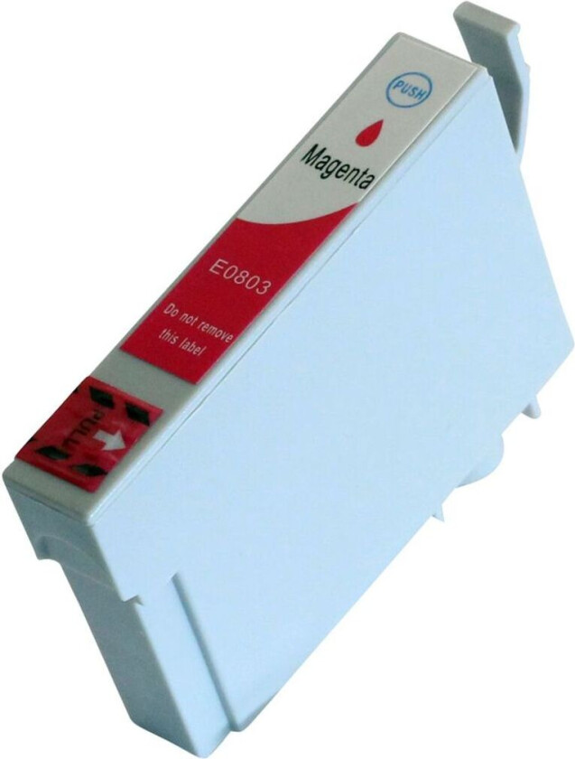 Kompatibel med T0803 Blekkpatron magenta for Epson