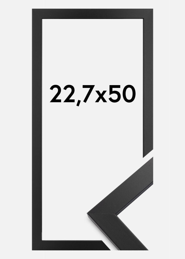 Ramme Black Wood Akrylglass 22,7x50 Cm