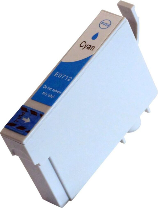 Kompatibel med T0712 Blekkpatron cyan for Epson