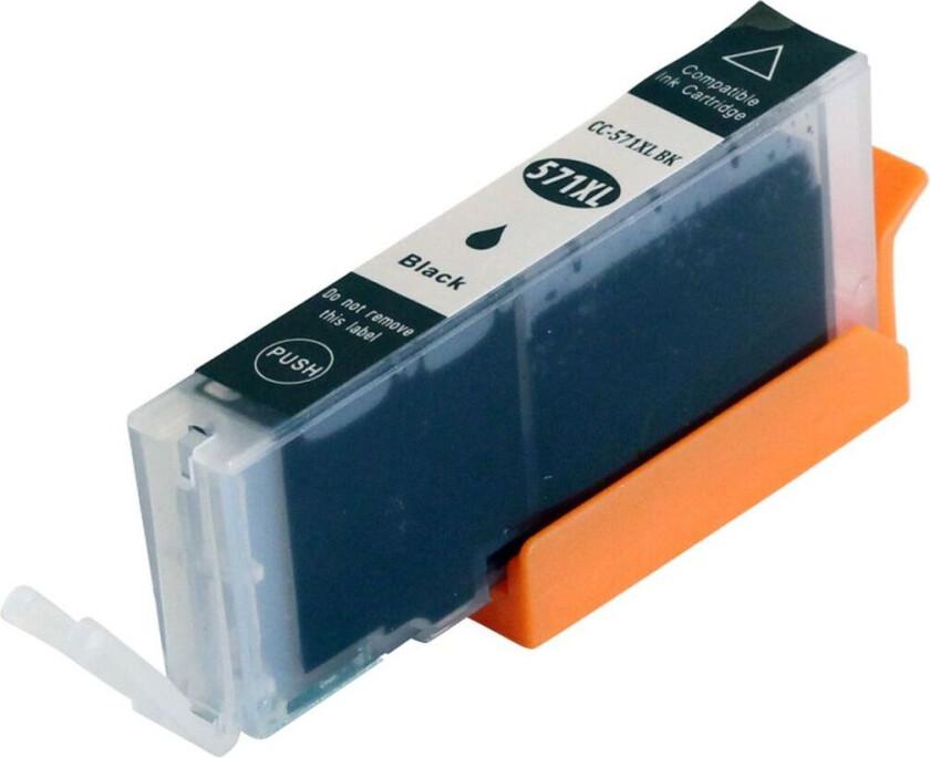 Kompatibel med CLI-571BK Blekkpatron svart for Canon