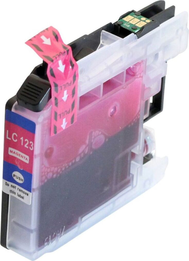 Kompatibel med LC123M Blekkpatron magenta for Brother