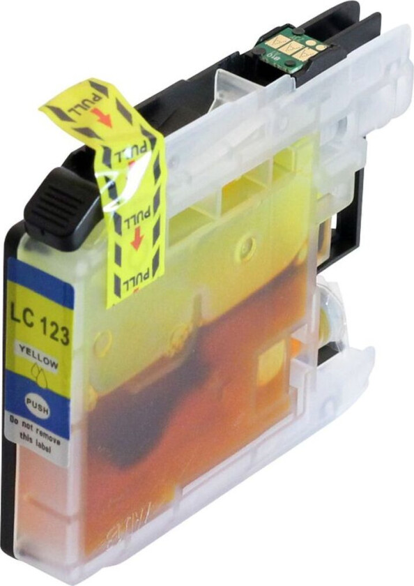 Kompatibel med LC123Y Blekkpatron gul for Brother