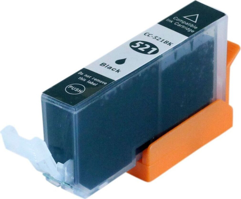 Kompatibel med CLI-521BK Blekkpatron svart for Canon