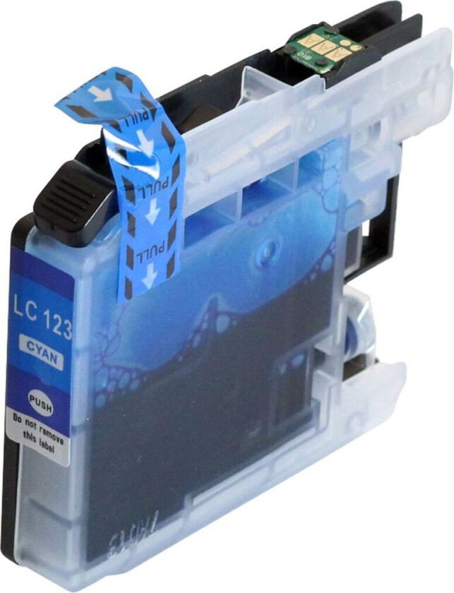 Kompatibel med LC123C Blekkpatron cyan for Brother