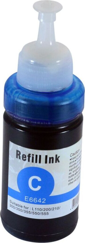 Kompatibel med T6642 Blekkpatron cyan for Epson