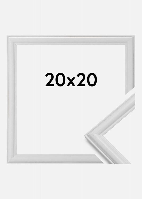 Ramme Line Hvit 20x20 Cm