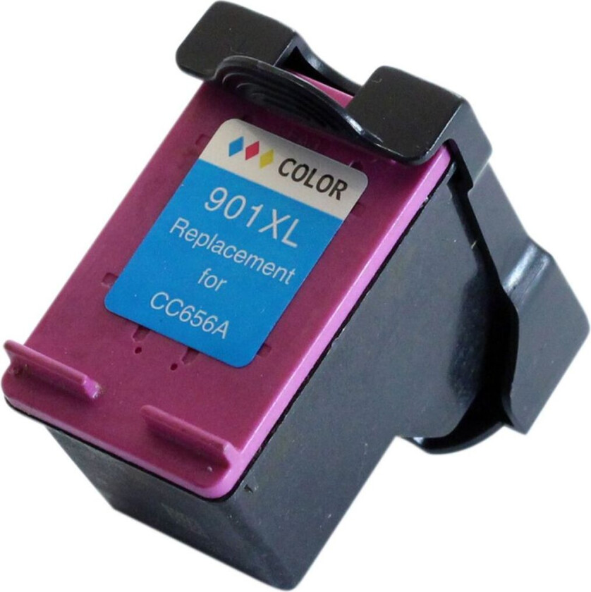 Kompatibel med 901 (CC656AE) Blekkpatron farge for HP