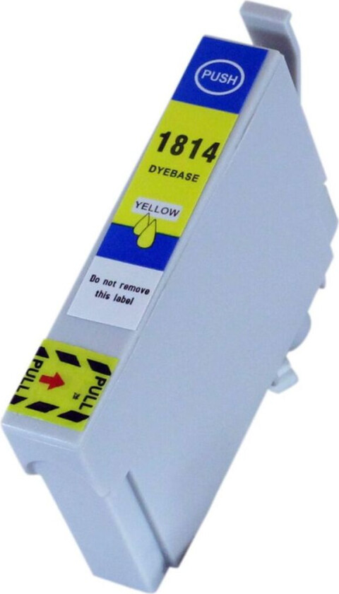 Kompatibel med T1814 Blekkpatron gul for Epson