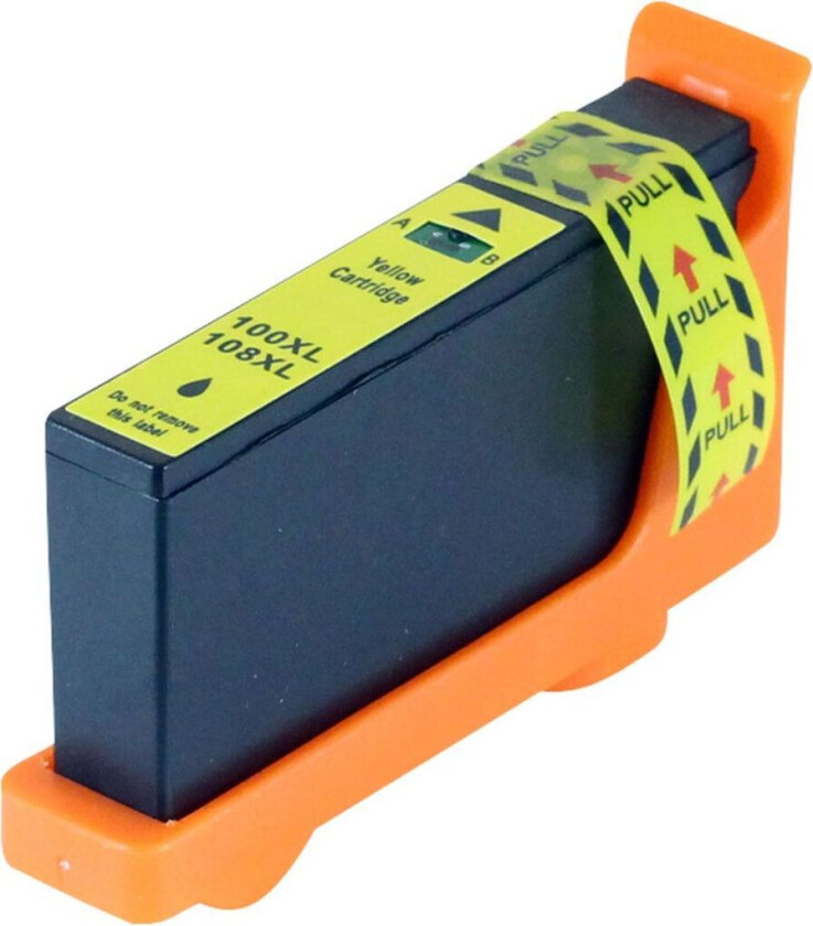 Kompatibel med 14N0902E (100xl) Blekkpatron gul for Lexmark