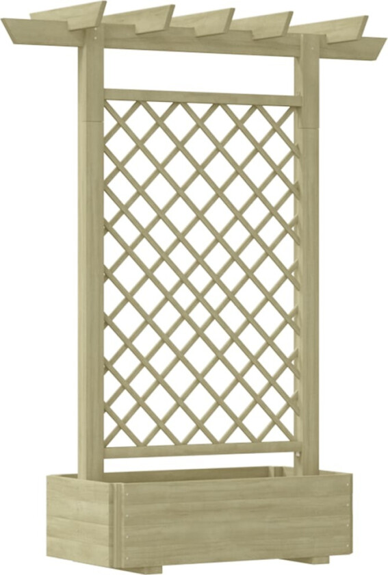 Hagepergola med blomsterkasse - 162 x 56 x 204 cm