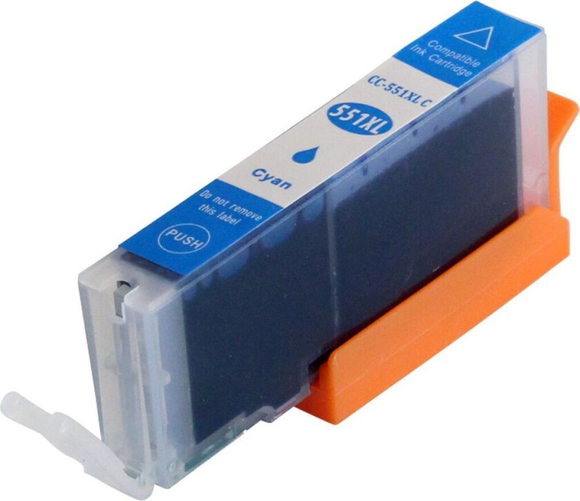 Kompatibel med CLI-551C Blekkpatron cyan for Canon