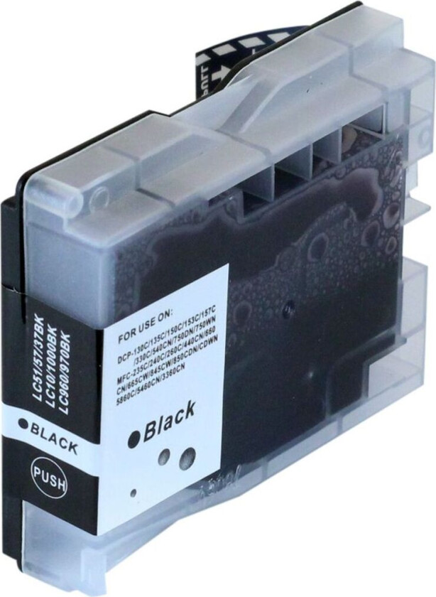 Kompatibel med LC1000BK Blekkpatron svart for Brother