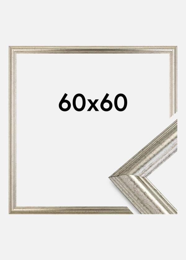 Ramme Västkusten Akrylglass Sølv 60x60 Cm