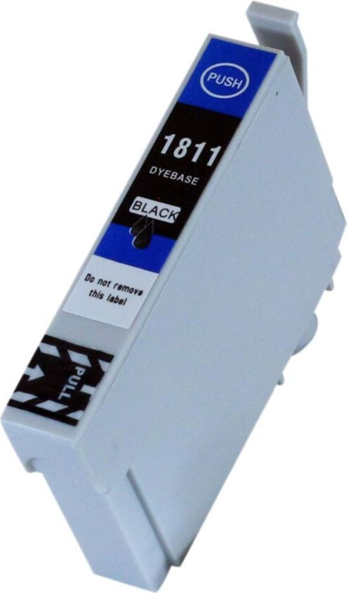 Kompatibel med T1811 Blekkpatron svart for Epson