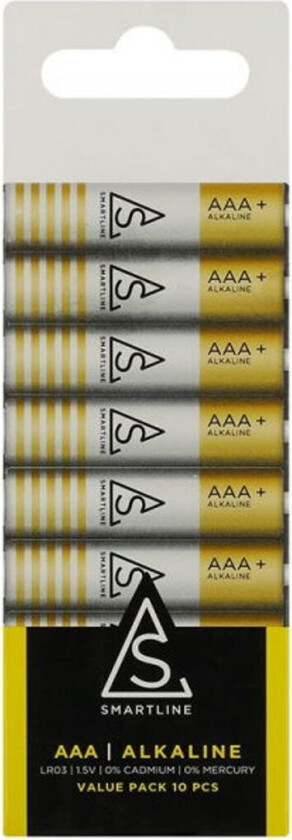 AAA Smartline LR3 Alkalisk 10-pakning