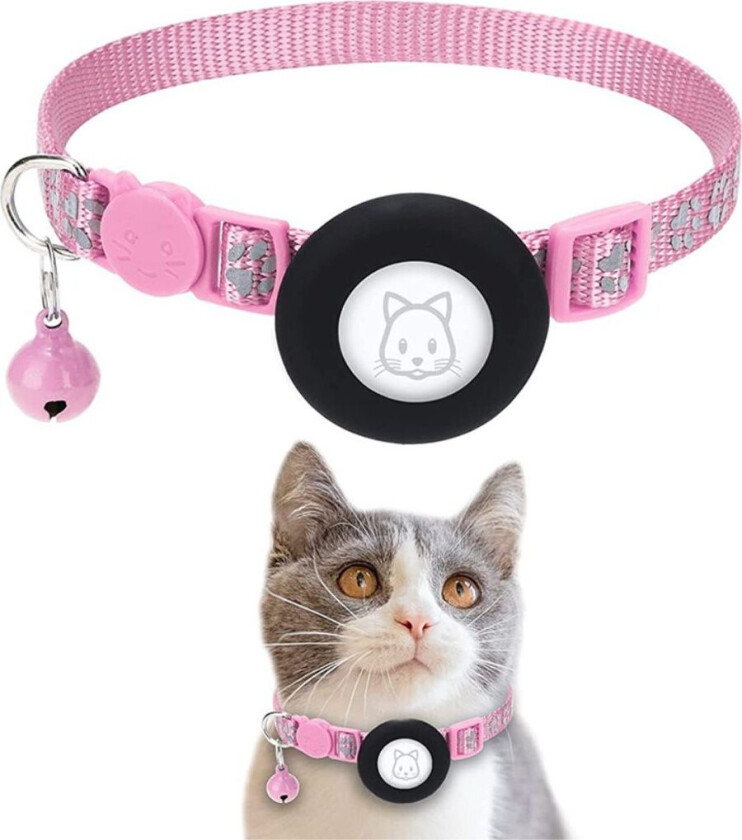 Apple AirTag Cat Collar - Rosa
