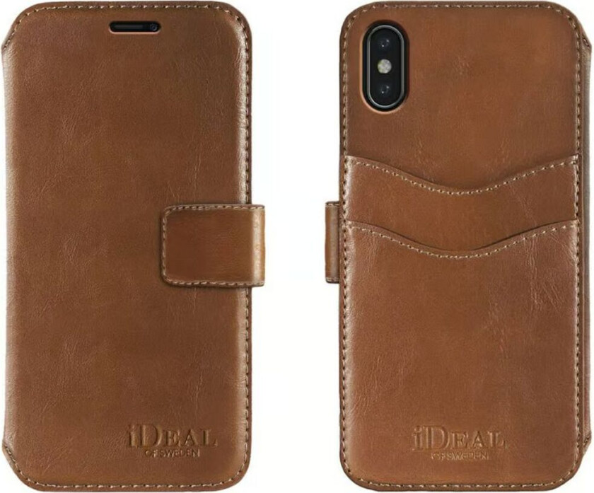 iDeal STHLM Wallet Wallet-deksel til iPhone XS - Brun