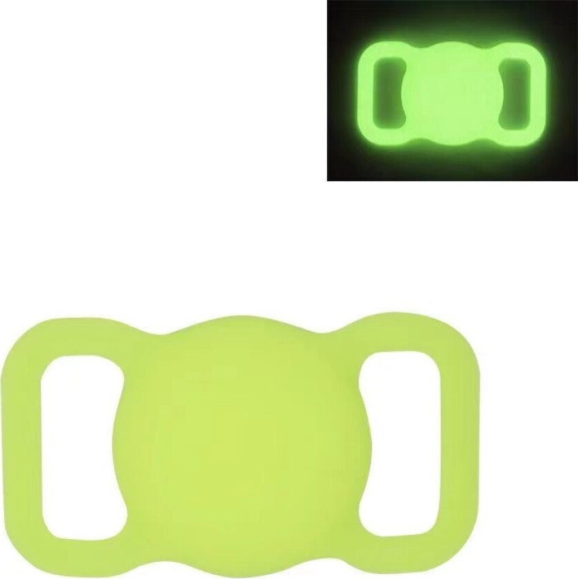 AirTag Dog Collar Deksel - Luminous Yellow