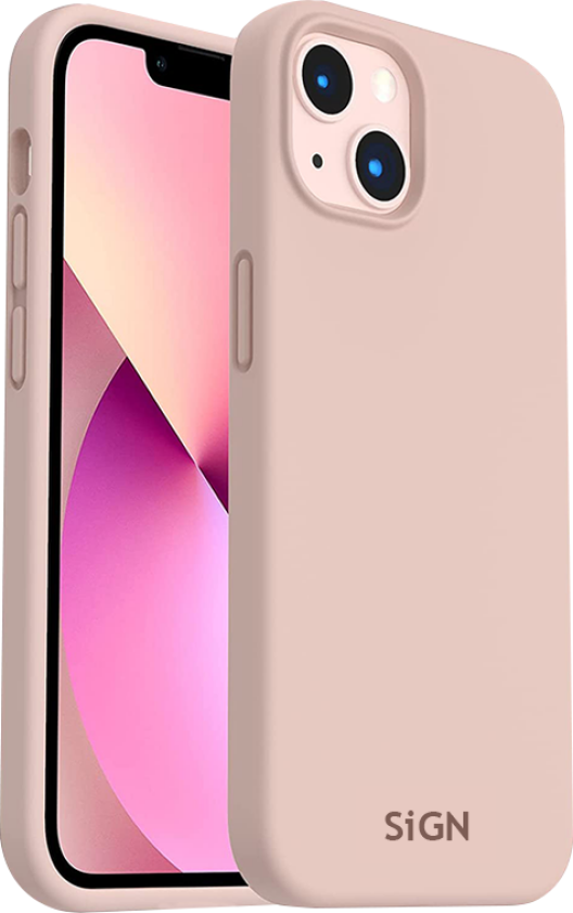 Liquid Silicone Case til iPhone 14 - Sand Rosa