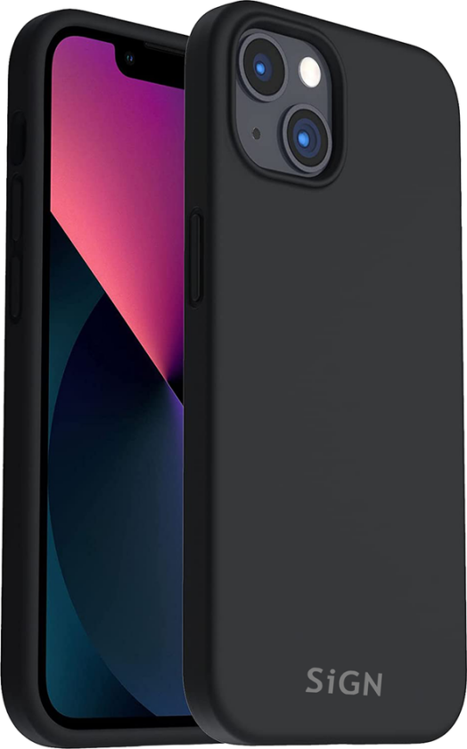 Liquid Silicone Case for iPhone 14 Plus - Svart