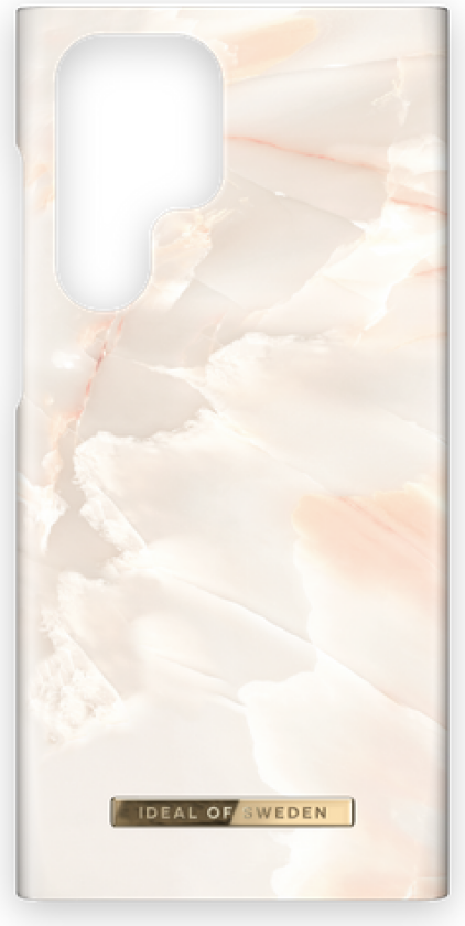 iDeal Fashion Samsung Galaxy S22 Ultra deksel - Rose Pearl Marble