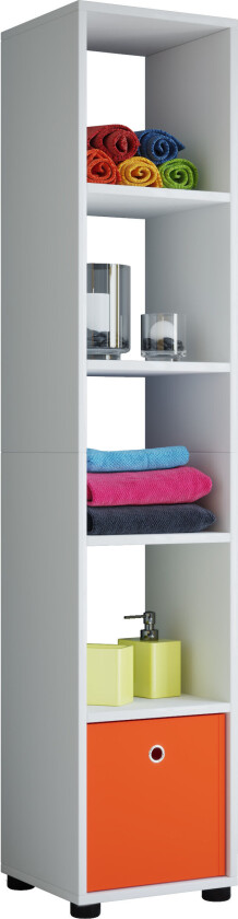 Benas 5 hylle 5 rom hvit.