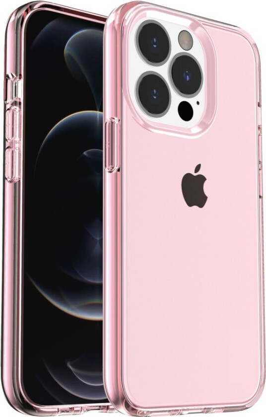 Anti-Scratch Transparent Deksel til iPhone 13 Pro - Rosa