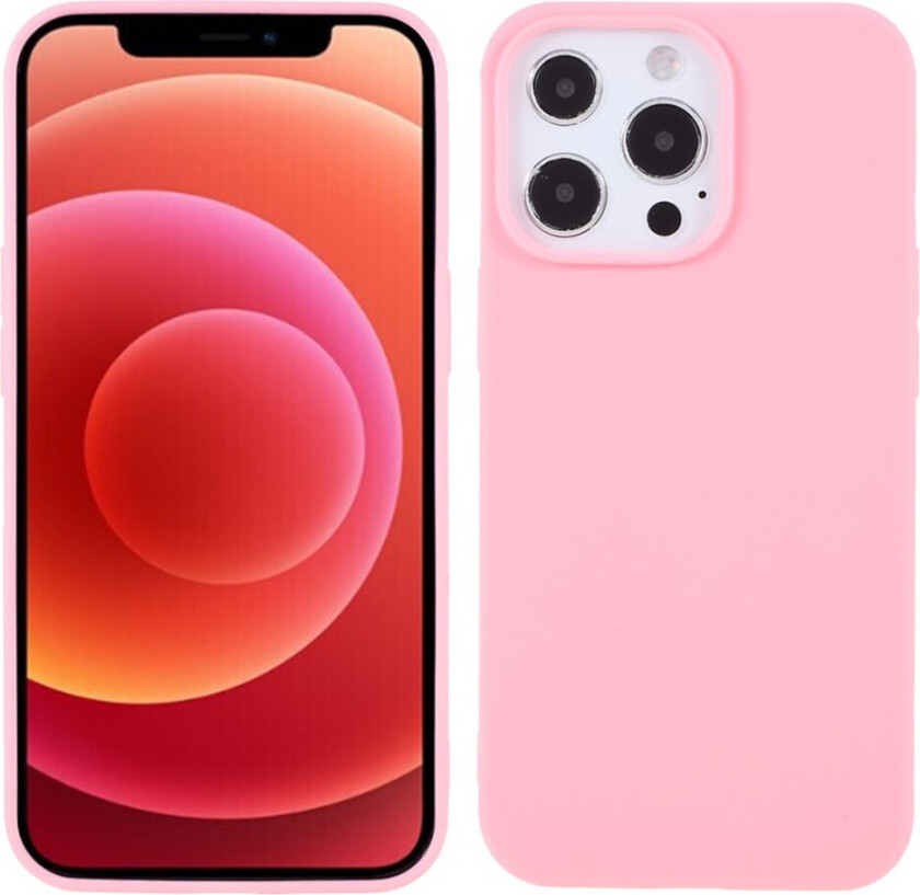 Matte Soft Deksel til iPhone 13 Pro - Rosa