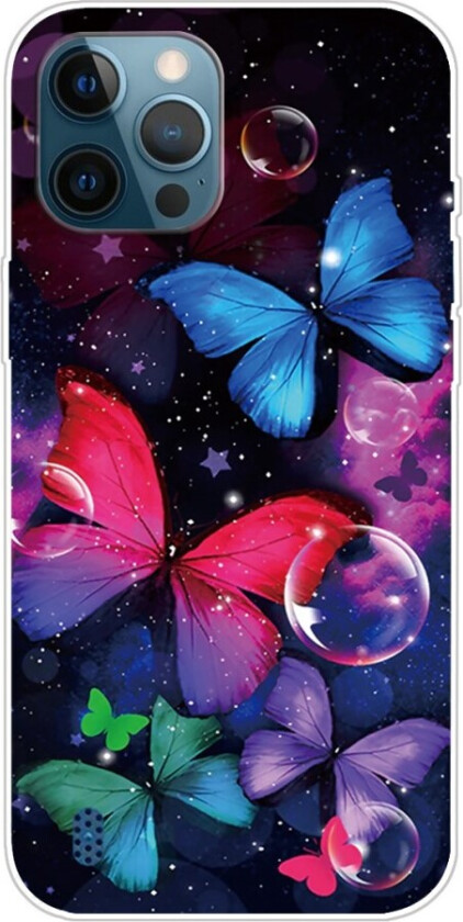 Pattern Printing Deksel til iPhone 13 Pro - Beautiful Butterfly